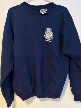 American Legion Post 273 Madeira Beach FL Cotton Blend Crewneck Navy Blue Size M